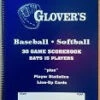 Glover's Blue Spiral Scorebook 1 Glover's Blue Spiral Scorebook -Home Run Gear Glover BB105