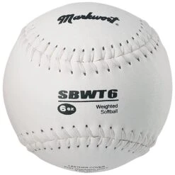 Markwort Softball Weighted 12" Training Ball -Home Run Gear SBWT6 6oz