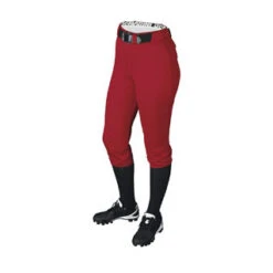 DeMarini Women's Fierce Belted Softball Pant 13 DeMarini Women's Fierce Belted Softball Pant -Home Run Gear fiercepantscarlet